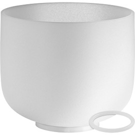 Meinl Sonic Energy Crystal Singing Bowl 8" Note C5, 432 Hz Tuning — High-purity Quartz — for Meditation, Chakra Healing, Sound Therapy, Yoga