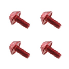 LT Easiyl 4Pcs M5 x 12mm Bicycle Water Bottle Cage Hex Bolts Bike Water Bottle Cage Holder Bicycle Water Bottle Bracket Screws for Mountain Bike Road Bike Red