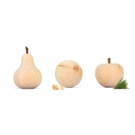 Swiss pine friends set – Swiss pine ball – Swiss pine apple – Swiss pine pear – for misura or nimbus jug.
