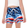 AOBUTE July 4th Quick Dry Swim Trunks Boys American Flag