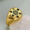 UNIFT Metatron’s Cube Ring for Men Women Stainless Steel Angel