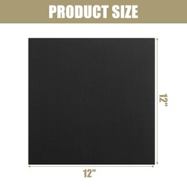 MCPINKY 50 Sheets Black Cardstock Paper, 12 x 12 Inch Craft Cardstock Paper 85 Lb/230gsm Construction Paper for Crafts Printer Invitations Card Making