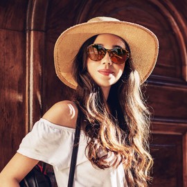 URUMQI Polarized Sunglasses Fit Over Glasses for Women, UV400 Protection Square Shades