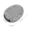 6Pcs Solar Powered LED Spot Lamp Resin Stone Lamp Warm