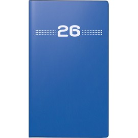 rido/idé Pocket Calendar Model Mini Planner D 15 2026 | A6, Plastic, Blue