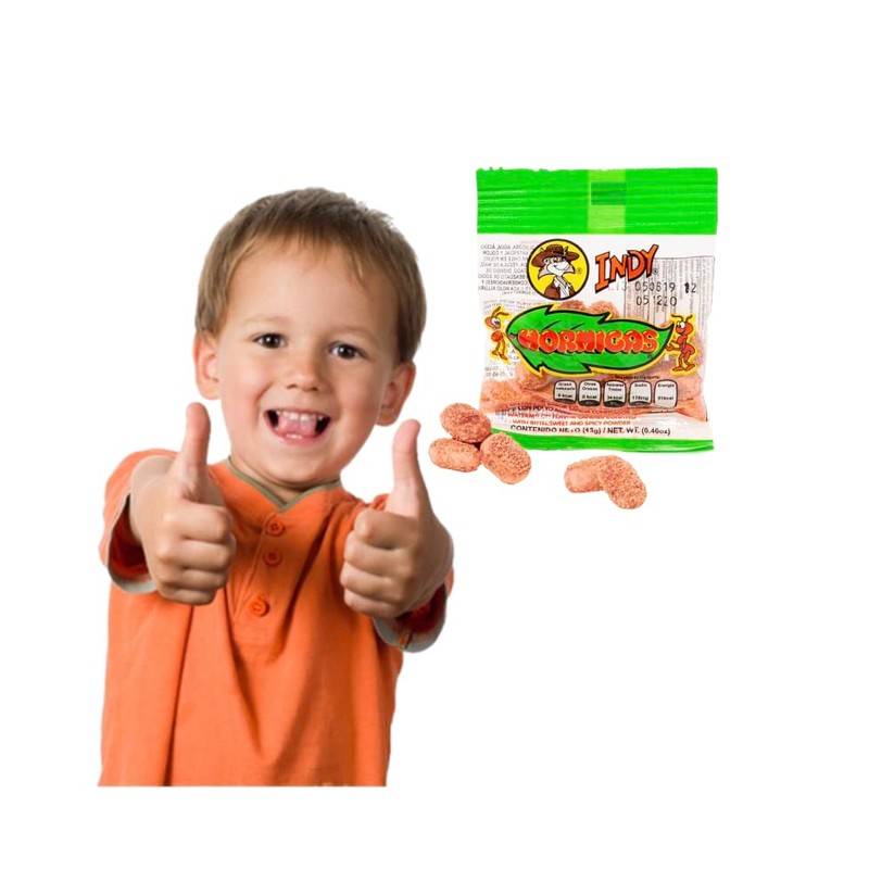 Indy Hormigas Watermelon Flavor Candies with Bittersweet and Spicy Powder