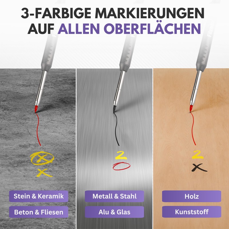 Filzada® 1 x Deep Hole Marker with 6 Extramines -