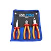 US PRO 3 Piece Electricians Insulated VDE Pliers & Cutter