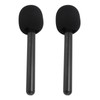2 Pieces Interview Microphone Handheld Adapter Handheld Microphone Mount for