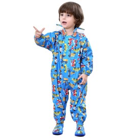 Emfay Kids Raincoat, Girl, Raincoat, Cute, Ultra Lightweight, Unisex, blue