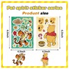 24 Sheets Make a Face Winnie Pooh Bear Stickers for