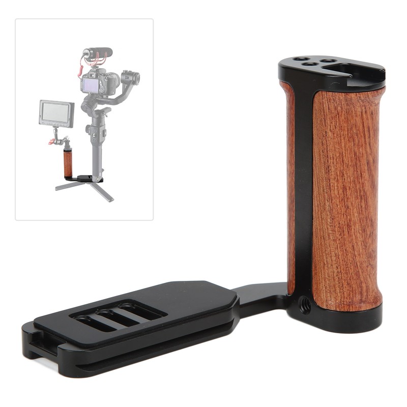 Universal L Shaped Quick Release Wooden Side Handle Stabilizer Quick