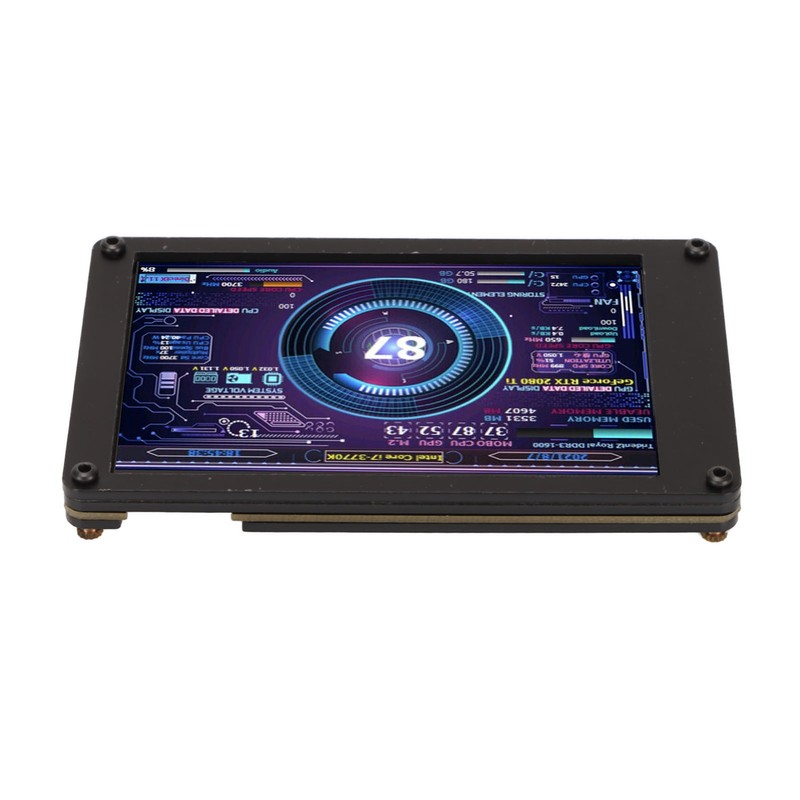 Computer Temp Monitor 3.5 Inch Theme Editor Adjustable Brightness PC