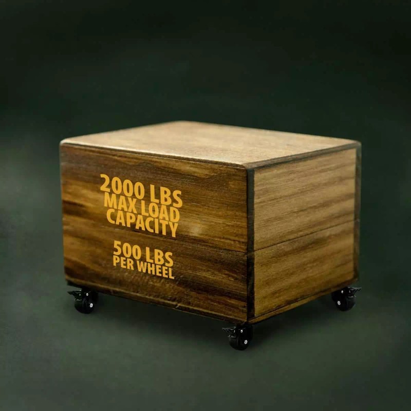 FactorDuty 8 Pack 2.5" Low Profile Black w/ Brake Heavy