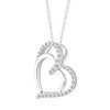 Fifth and Fine 1/2 CTW Natural Diamond Heart Pendant Necklace