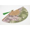 OMyTea "Sakura Chinese/Japanese Women Hand Held Silk Folding Fans with