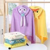 Kids Hooded Bathrobe & Beach Towel - Infant & Children's Swimming Cape Robe Star Die Lu+70*140cm 3ea