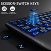 Large Print Backlit Wireless Keyboard – Silent Keyboards with Wrist