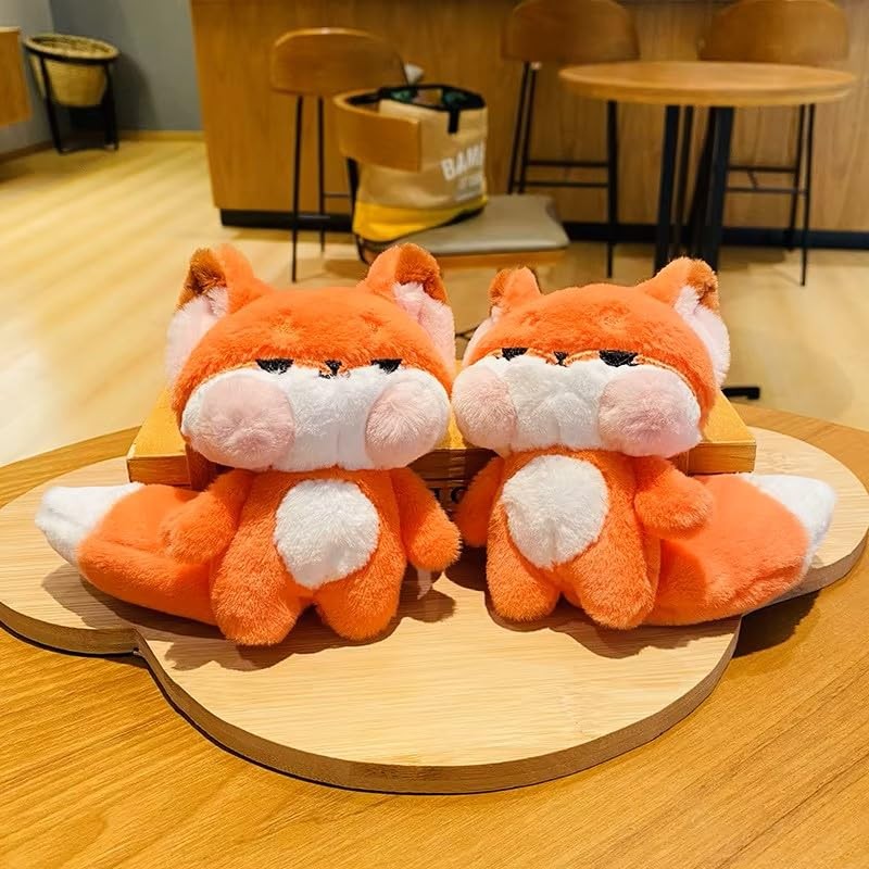 Amily Naughty Fox Keychain, Matching Keychain, Fluffy, Cute, Teddy Bear,