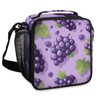 Eizlang Grape Insulated Lunch Bags Reusable Cooler Lunch Box Freezable