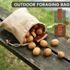 Asenie Foraging Bag (Khaki) Waxed Canvas Pouch for Outdoor Activities