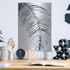 Luxe Metal Art 'Blue Feathered Palm 2' by Emma Scarvey