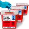 Sharps Containers for Home Use 2 Gallon (3-Pack) - Needle