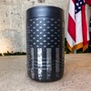 US Veteran American Flag Double Walled Stainless Steel Insulated Can