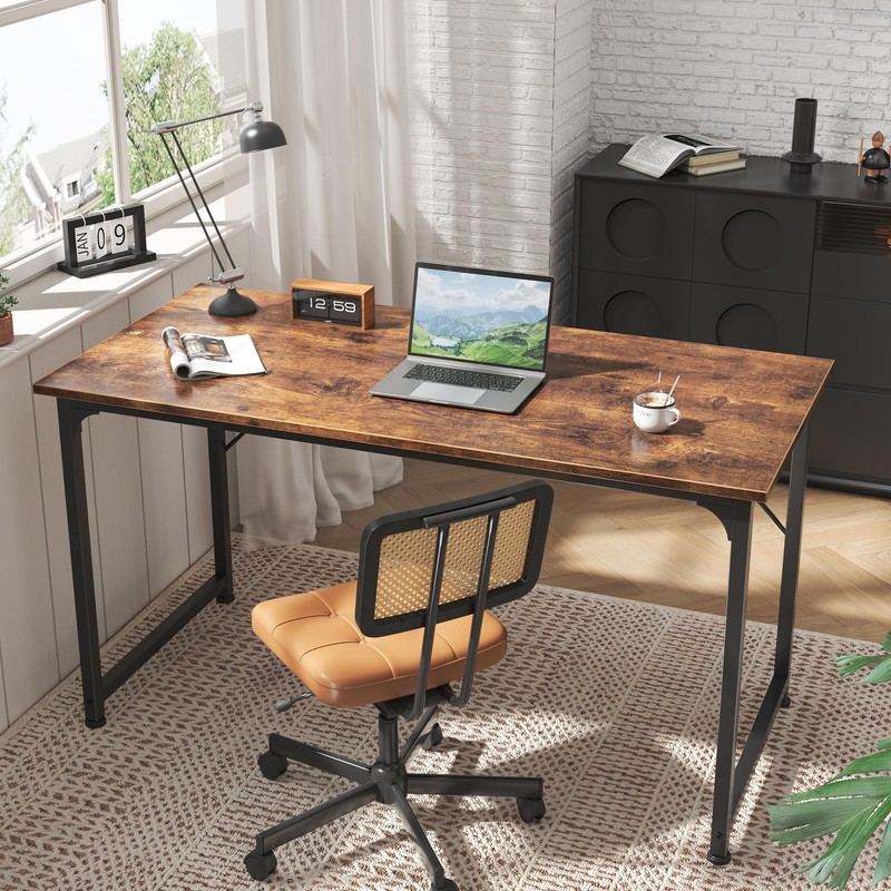 Huuger Computer Desk, 40 Inch Office Desk, Gaming Desk with