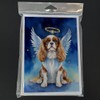 Caroline's Treasures Cavalier Spaniel My Angel Greeting Cards Pack of