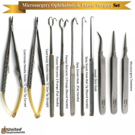 Medentra Veterinary Spay Hook Fomon Retractor Plastic Surgery Micro Ophthalmic Forceps TC - Joseph Skin Hook