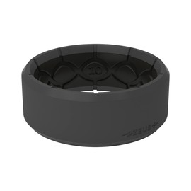 Groove Life Zeus Edge Deep Stone Silicone Ring Breathable Rubber Wedding Rings for Men, Lifetime Coverage, Unique Design, Comfort Fit Ring - Size 13