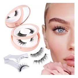 Kit De Clips Magnéticos Para Pestañas Postizas 2 Pares Color A/yw Espesor 0.07 Mm Largo 1.8 Cm Tipo De Curvatura D