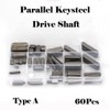 Round End Key Set, Stainless Steel Parallel Drive Shaft Key
