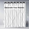 Decorative Shower Curtain Hooks, Luxury Bowknot Shower Curtain Rings, Modern