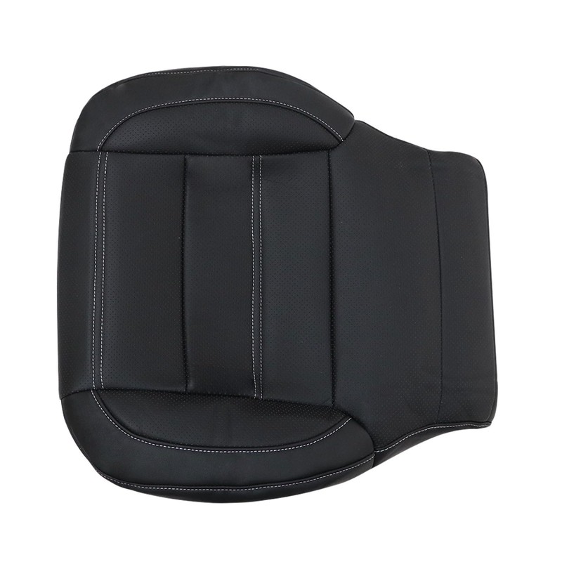 Priprilod Perforated Black Leather Driver Bottom Replacement Seat Cover Compatible