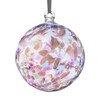 Hanging Glass Friendship Ball 10cm diameter , Pearl