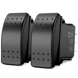 Nilight 3 Way Switch On Off Toggle Rocker Switch Control a Single Load from Two Separate Switch Locations 12V 24V Waterproof 3-Way Switches for RV Camper Can-Am ATVs UTVs Cars Trucks