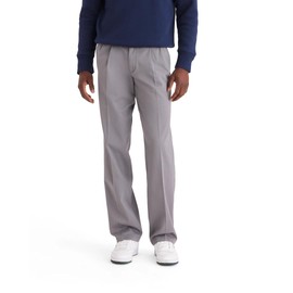 Dockers Men's Classic Fit Easy Khaki Pants-Pleated (Standard and Big & Tall), Burma Grey, 36W x 34L