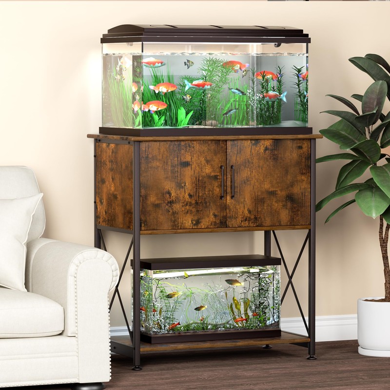 Herture 20-29 Gallon Aquarium Stand Metal Frame Fish Tank Stand