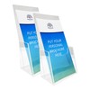 PEACOCK DISPLAY pocket brochure holder (acrylic 2)