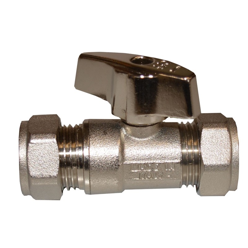 hep® 15MM Chrome ISOLATING Valve & Metal Lever Butterfly Handle
