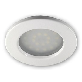 LICHT DISCOUNT LED Furniture Recessed Spotlights Set of 3 230 V Ultra Flat Installation Depth Only 22 mm Furniture Light Cabinet Light 2 W 2700 K Warm White Lighting Recessed Kitchen Lamp Spot White