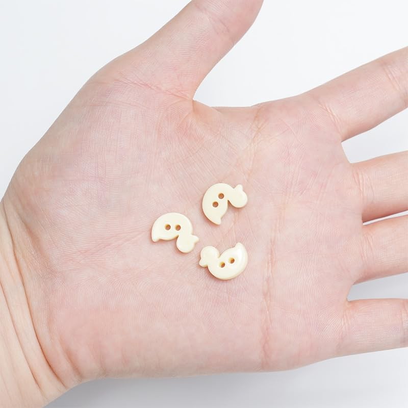 10PCS Resin Button with Duck Pattern,2-Hole Button,0.51 * 0.47inches