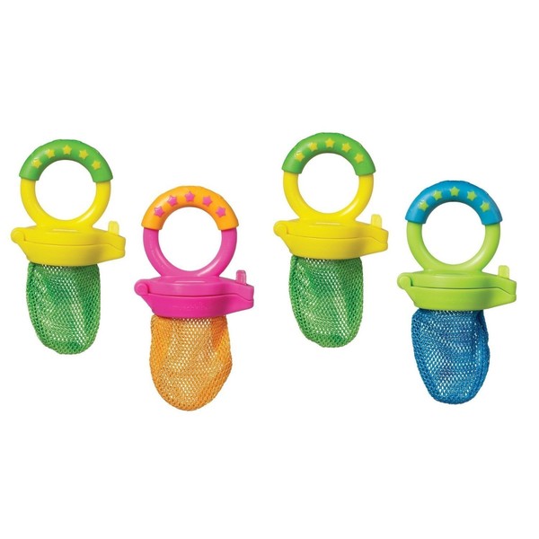 Munchkin 4 Pack Fresh Food Feeder, Colors May Vary,2-packs(4 feeders to one unit)