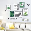 Condessacity Wall Sticker, Cats, Plants, Stylish, Scandinavian Simple Wall Green,