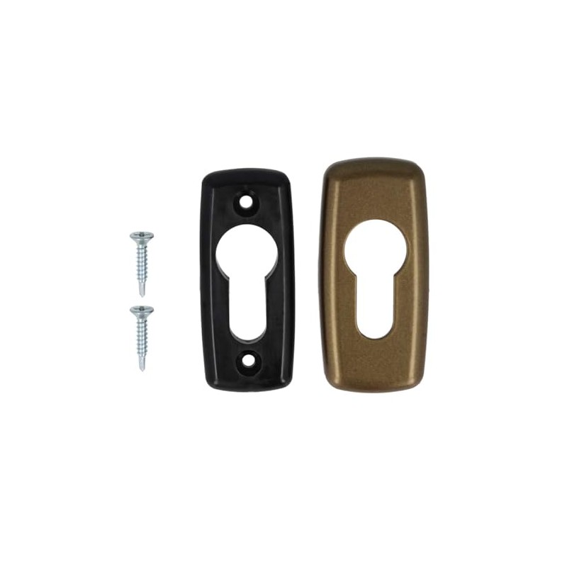 Premium Cylinder Protective Rosettes Rosettes Locking Cylinder Colour: Brown RAL