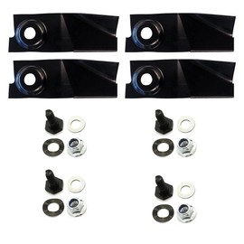 4Pcs Blades & Bolts Set for 18" Cut Masport Morrison Rear Catcher Mowers 529594 Husqvarna LC18 Stihl Viking MB434 MB435 Series Stihl Rear Catcher Mowers 6352 007 1000