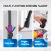 Matte Black Kitchen Faucet with Pull Down Spayer Arofa Single