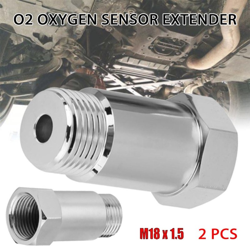 MAX COOL 2PCS O2 Oxygen Sensor Spacer Adapters CEL Fix
